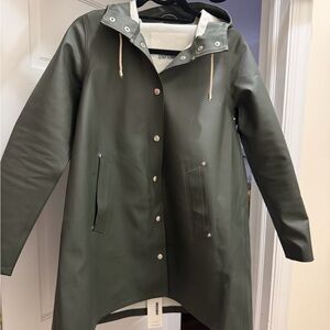 Stutterheim Olive Green Trench Coat